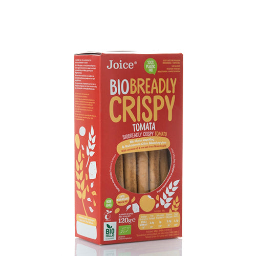 ORGANIC BREADLY CRISPY ΤΟΜΑΤΑ ΦΕΤΑ ΕΛΙΑ 120ΓΡ JOICE