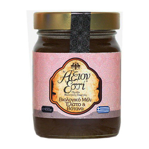 ΒΙΟΛΟΓΙΚΟ ΜΕΛΙ ΕΛΑΤΗΣ & ΒΟΤΑΝΑ 450ΓΡ ΑΞΙΟΝ ΕΣΤΙ