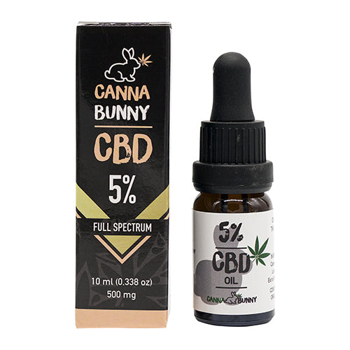 ΕΛΑΙΟ CBD 5% 10ml 500mg CANNA BUNNY