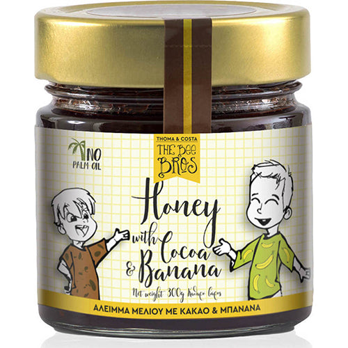 ΕΠΑΛΕΙΜΜΑ ΜΕΛΙ ΜΕ ΚΑΚΑΟ ΚΑΙ ΜΠΑΝΑΝΑ THE BEE BROS 300ΓΡ