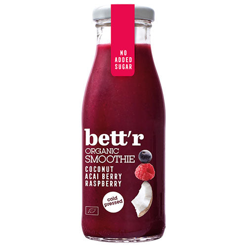 ΒΙΟΛΟΓΙΚΟ SMOOTHIE ΜΕ ΣΜΕΟΥΡΟ, ACAI & ΚΑΡΥΔΑ BETTR  250ML BIO