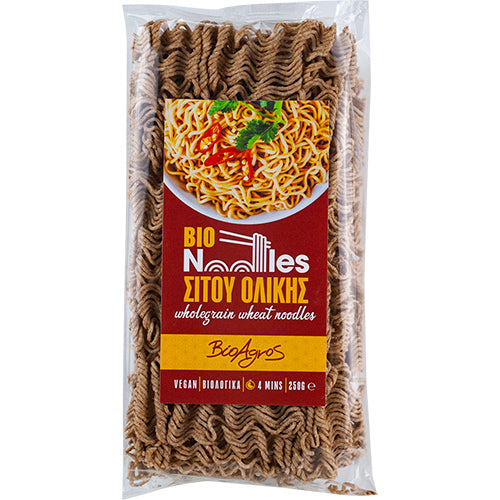 ΒΙΟΛΟΓΙΚΑ NOODLES ΣΙΤΟΥ ΟΛΙΚΗΣ VEGAN ΒΙΟΑΓΡΟΣ 250ΓΡ ΒΙΟ