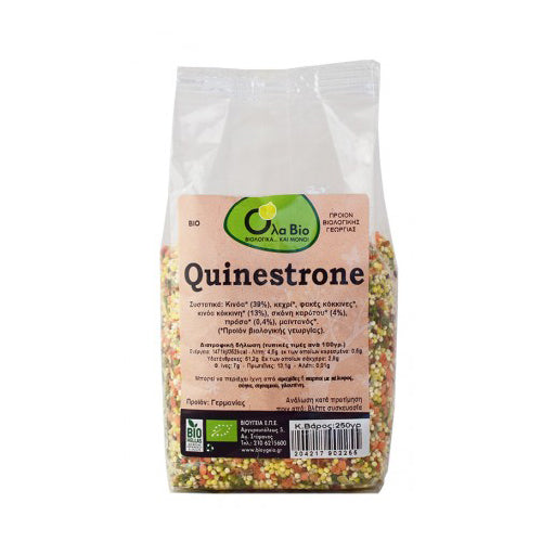 ΒΙΟΛΟΓΙΚΗ ΚΙΝΟΑ QUINESTRONE ΚΑΡΟΤΟ ΠΡΑΣΟ 250ΓΡ ΒΙΟ ΟΛΑ ΒΙΟ