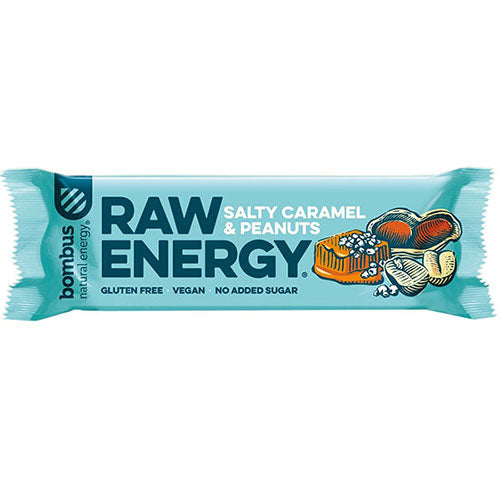ΜΠΑΡΑ ΕΝΕΡΓΕΙΑΣ RAW ΚΑΡΑΜΕΛΑ & ΑΛΑΤΙ ΧΩΡΙΣ ΓΛΟΥΤΕΝΗ 50g BOMBUS
