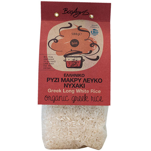 ΒΙΟΛΟΓΙΚΟ ΡΥΖΙ ΜΑΚΡΥ ΛΕΥΚΟ (ΝΥΧΑΚΙ) ΒΙΟΑΓΡΟΣ ΒΙΟ 500GR