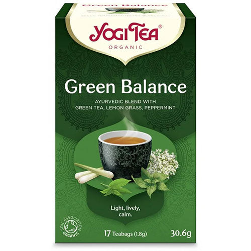 ΒΙΟΛΟΓΙΚΟ YOGI TEA GREEN BALANCE BIO (ΠΡΑΣΙΝΗ ΙΣΟΡΡΟΠΙΑ ΓΙΑ ΤΟ ΑΓΧΟΣ) 30,6ΓΡ